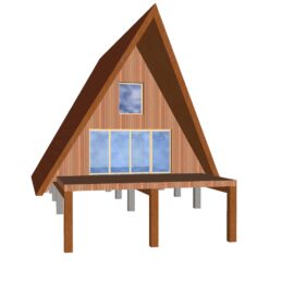 Plans d’une maison bois en « A »